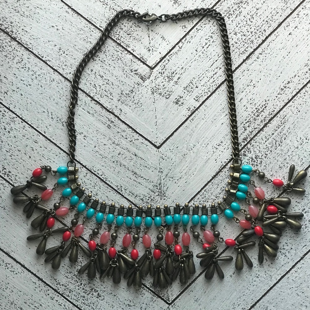 Beautiful Multi-color Statement Necklace